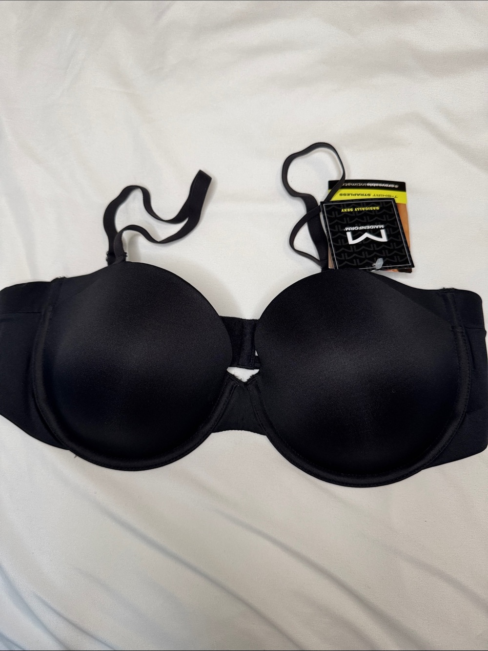Maidenform Black Convertible T-Shirt Bra
